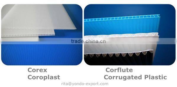 Corrugated PP Plastic Floor Protection Sheet / Wall Protection Sheet