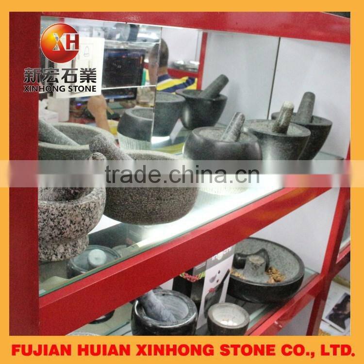 stone mortar and pestle for handicraft product with modern style