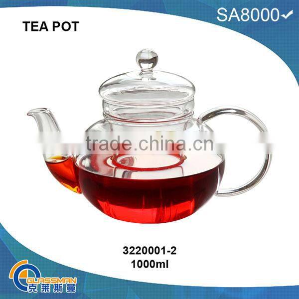 TP023(400ML),heat resistant glass teapot