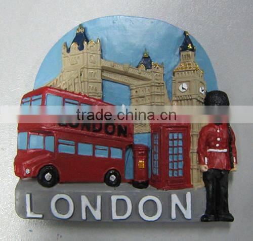 Polyresin custom london magnet