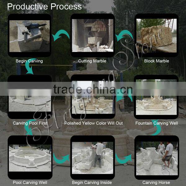 Chinese Marble Lion Head Wall Fountain for Sale