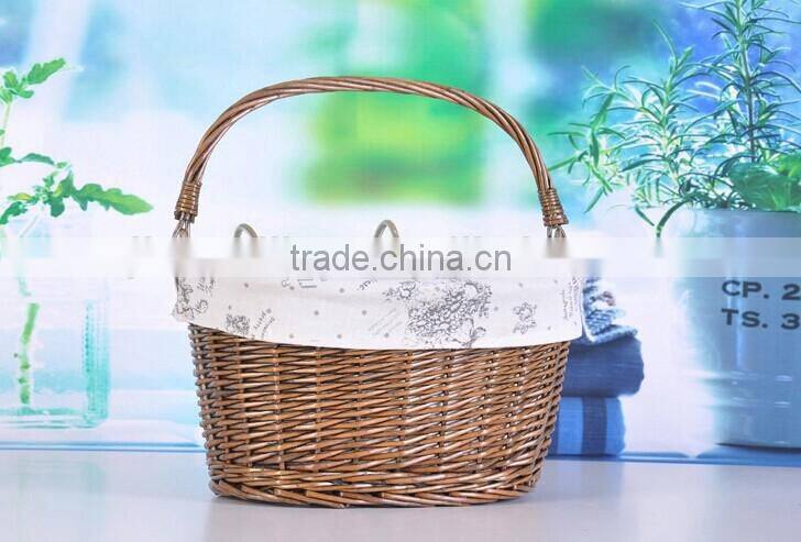 hanmade natural wicker bike basket basket for bike wicker bicycle basket removable bicycle basket