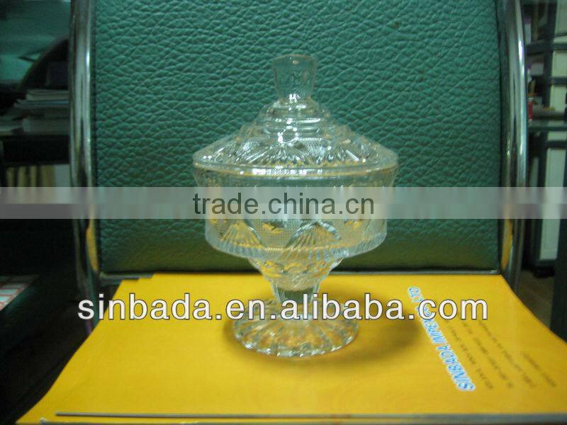Wholesale glass candy box with lid ,Promotion glass sugar bowl,candy boxes for sale