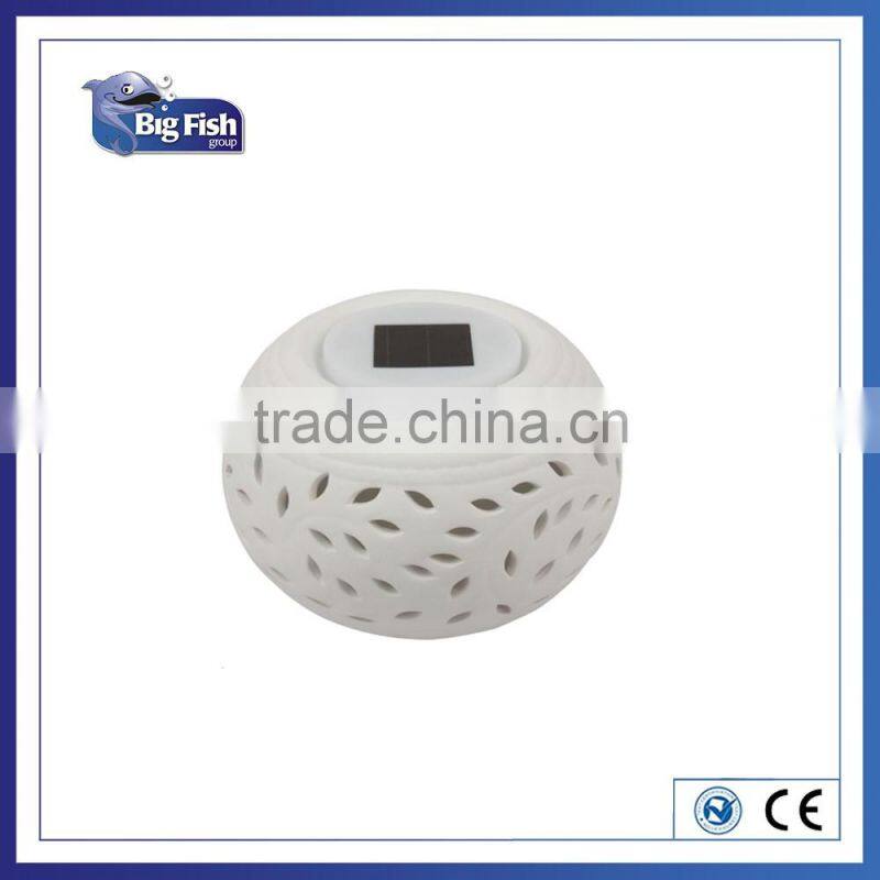 Colour Changing Solar Ceramic Stone LED garden lawn light