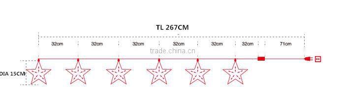 5-Point Star string lights led/party string light/strobe light string
