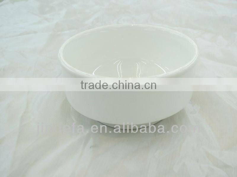 white porcelain dinner bowl