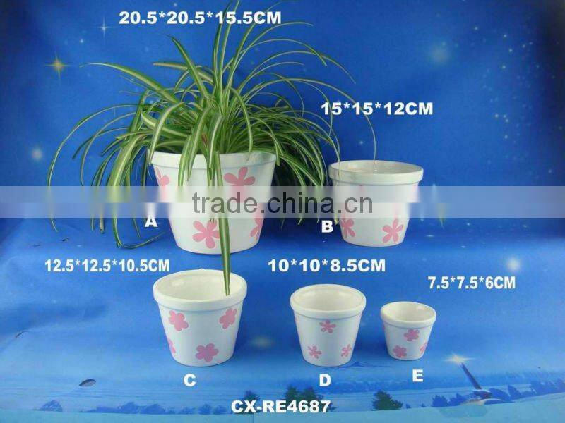 Decorative funny ceramic unique flower planter -ceramic flower pot