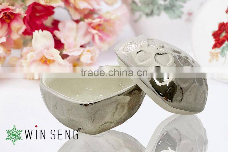 Ceramic Silver plating Chocolate Box for Wedding Gifts