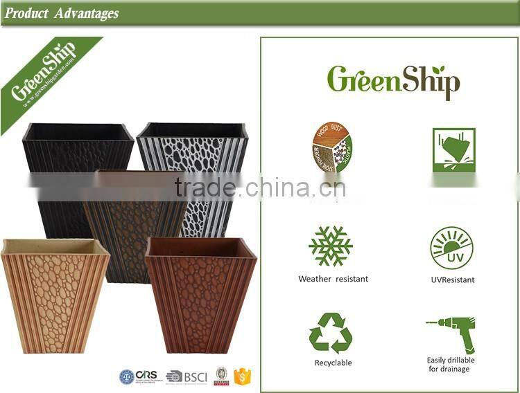 Wooden surface Garden planters wholesale _ GreenShip