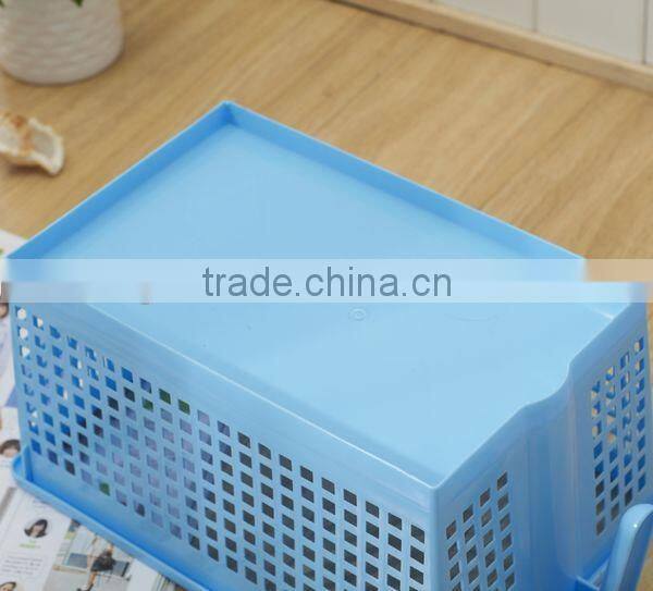 Bathroom With Handle Plastic Storage Basket