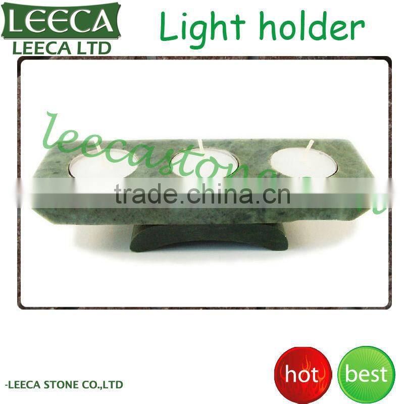 Home decor natural stone tea light holder