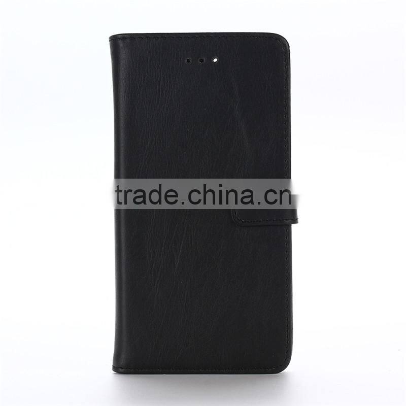 High quality crazy-horse PU card bumper/pocket cell phone case for Fujitsu