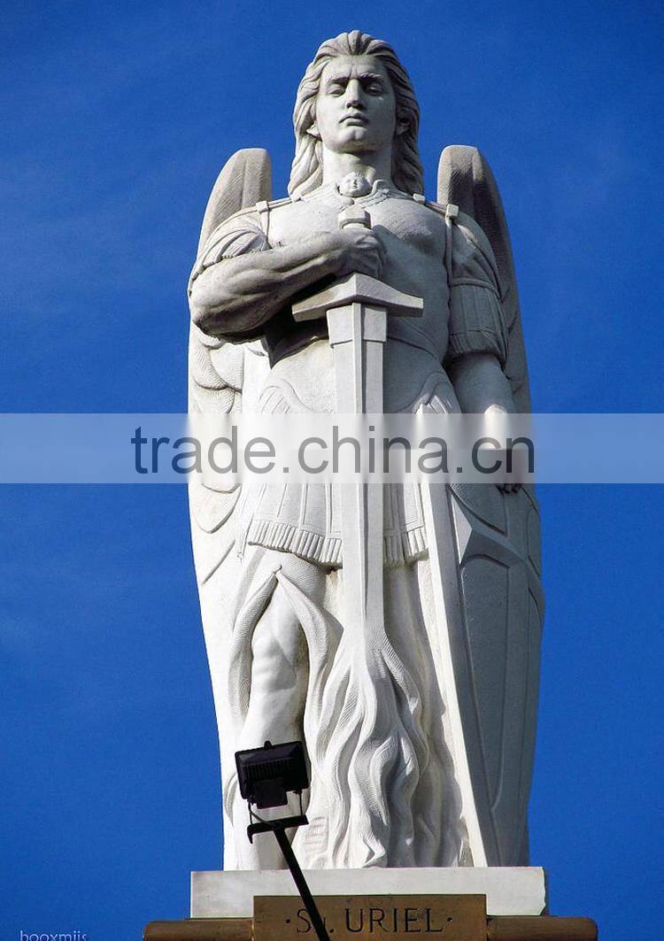 St. Michael garden angel sculpture marble archangel statue