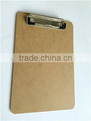 A5 office wooden clipboard with metal clip