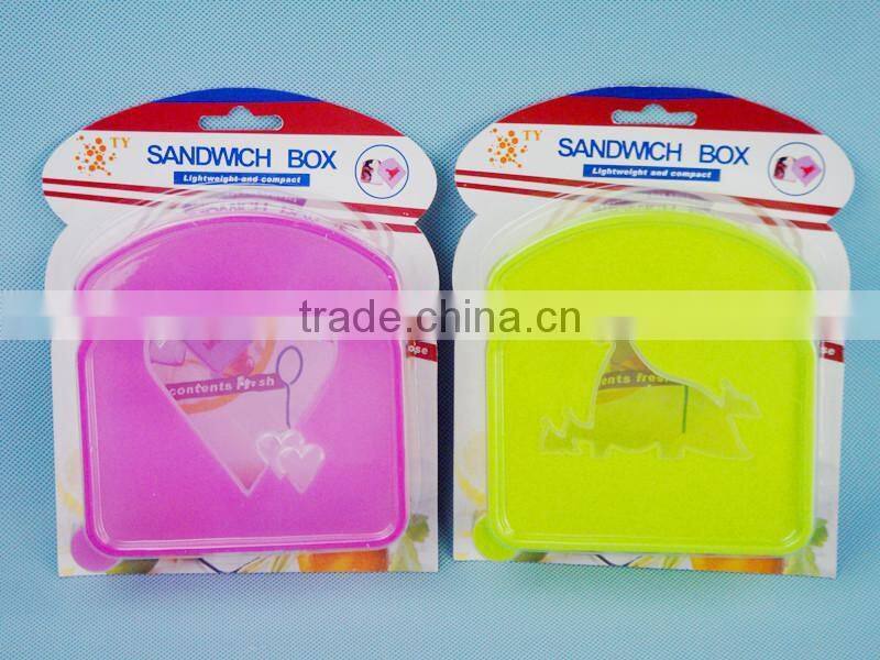 Plastic sandwich box/food container