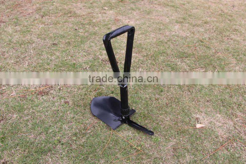 outdoor survival gear multi-functional foldable camping military shovel with pickaxe/ saw/ opener