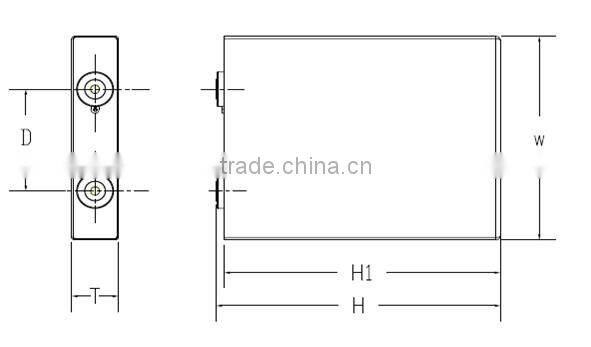 LiFePO4 3.2V50Ah prismatic Battery
