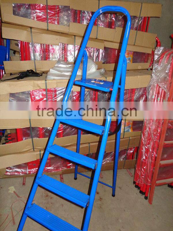household step iron ladders one side stairs 4-9