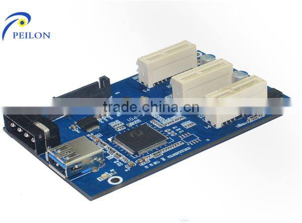 60cm USB 3.0 PCIe X1 TO X16 with power supply cable / PCI-e 1x to 16x Adapter 6PIN PCIE to pci adapter