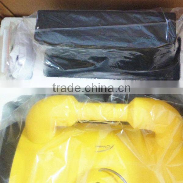 Yellow Robot Swimming Pool Cleaner with caddy cart