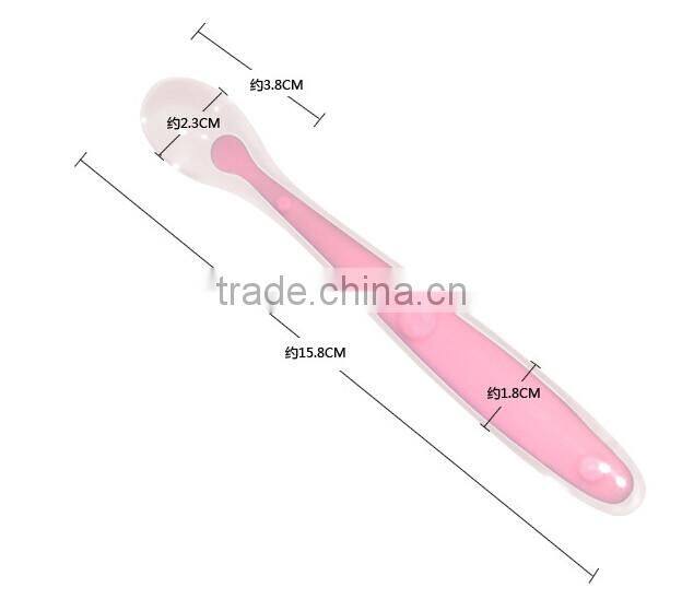 sillicon baby feeding training spoon