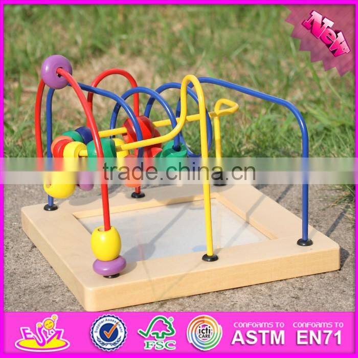 2016 Wholesale cheap children toy butterfly wooden puzzle ball maze W11H010
