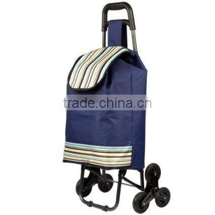 Promotional Shopping Trolley Bag With Wheels/Vegetable Shopping Trolley Bag