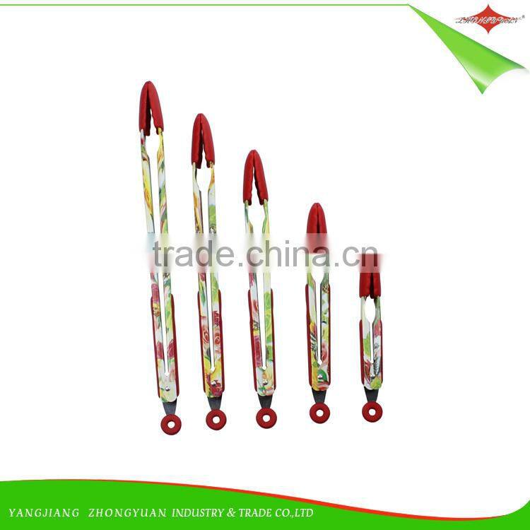 ZY-H2019 kitchen accessory barbecue silicone food barbecue tong