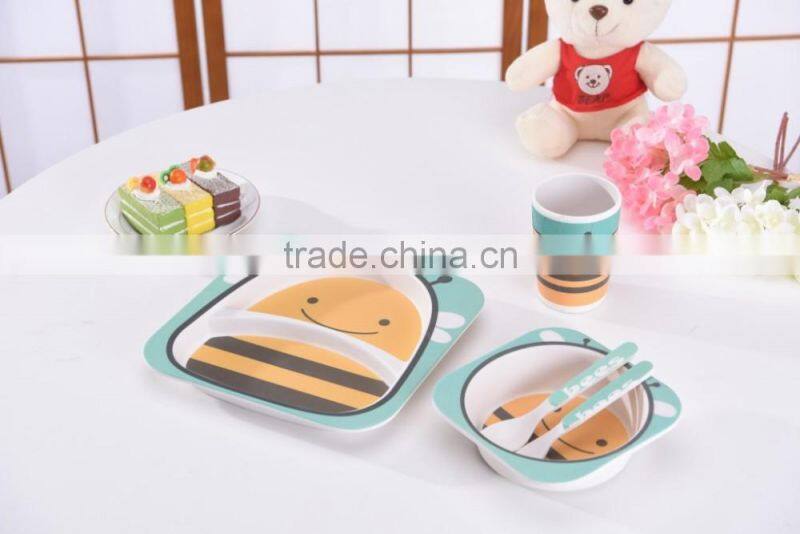 Tableware Sets Bamboo Fiber Eco Friendly Dinnerware Sets For Kids/Baby