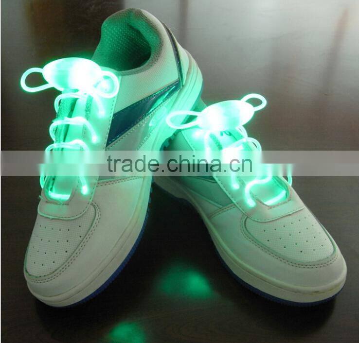 Hot selling glow shoe laces led flashing shoelaces light up led shoelace wholesale