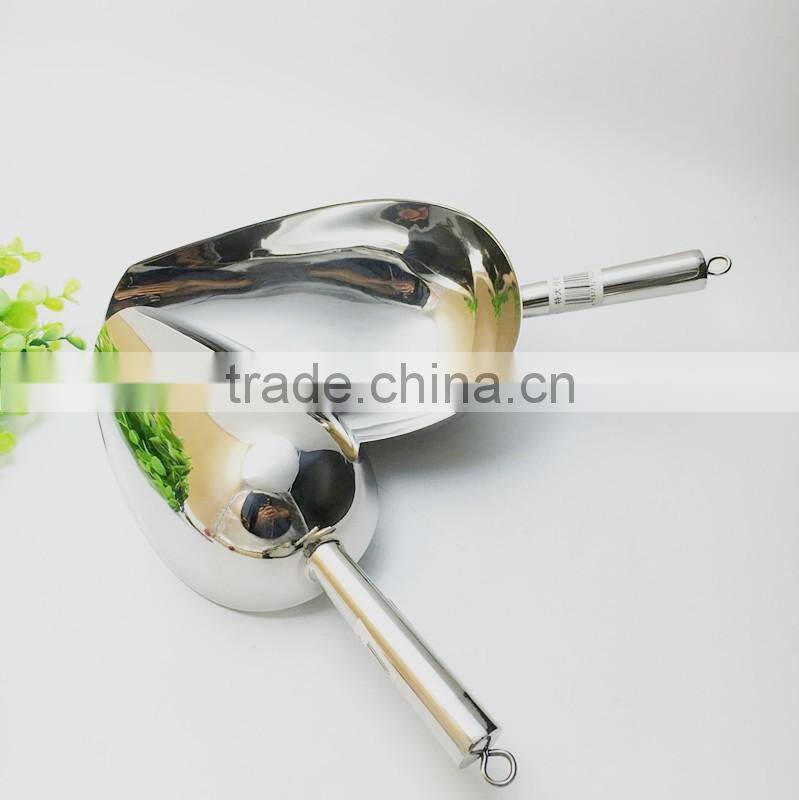Multi-fuctional Stainless Steel Ice Scoop Grain shove Ice Shove animal Feed Shovel Rice Spade