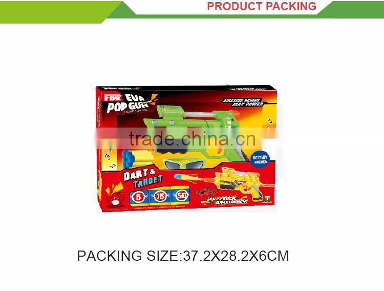 New product good quailty EVA electric music bullet soft dart gun