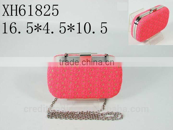 New arrival box clutch evening bag for lady