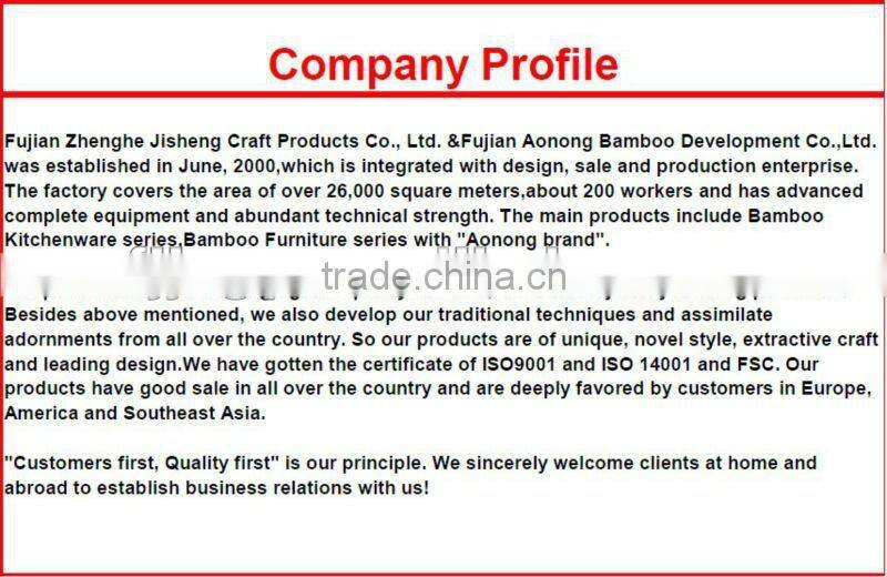 Bamboo breakfast bed tray with handle, foldable legs