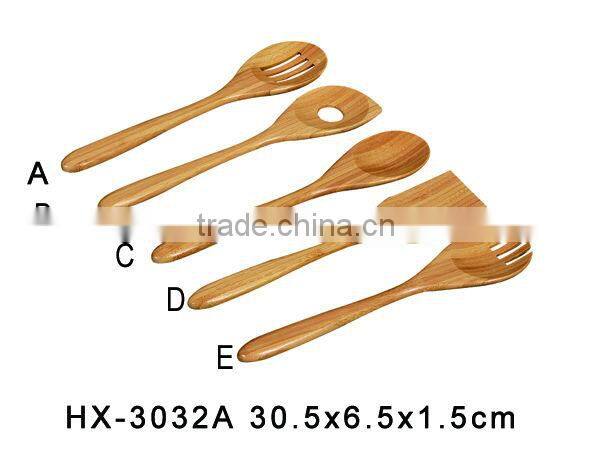 FSC Wood spatula sets with 7 pieces