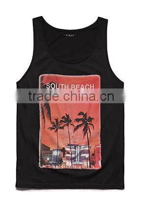 Custom Logo Printed Cotton Fashion Wholesale Kids Tank Top