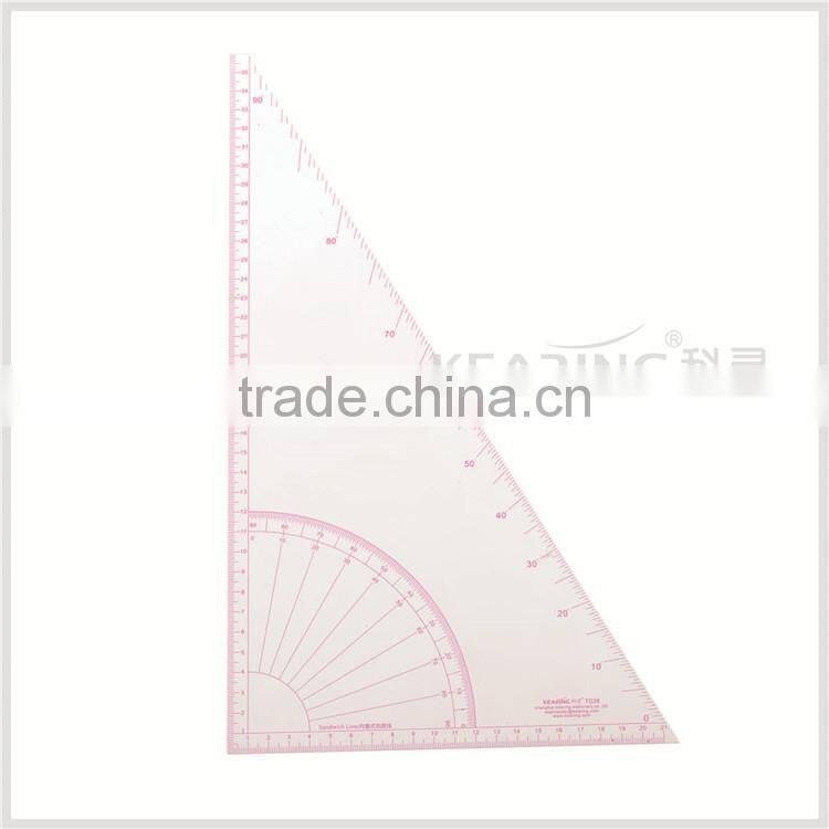 Kearing sanwich line scale rules 1:5 red ink transparent ruler #8515