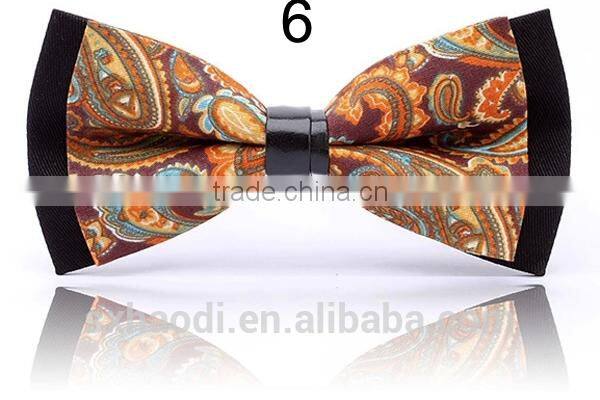 HD-B138 HD-B138 Fashion new design polyester men's classical bow tie with mix paisley pattern