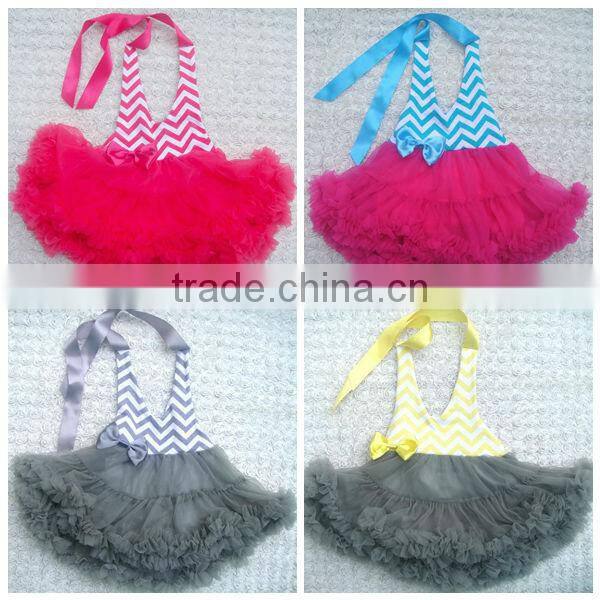 Newest kids wholesale chevron maxi dress