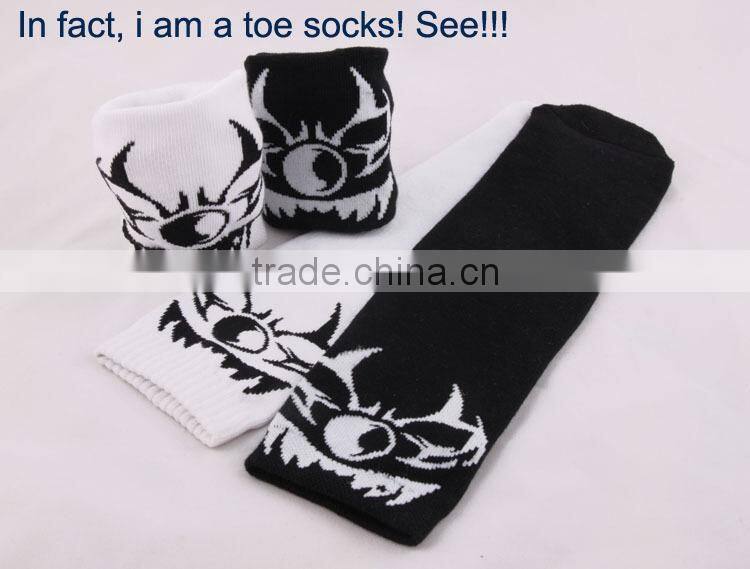 unisex combed cotton disposable breathable halloween funny toe socks