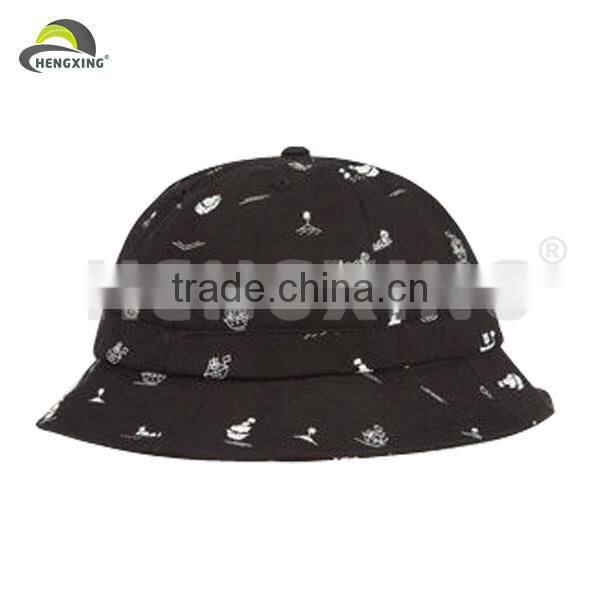 Plain Soccer Wholesale Blank Black Leather Bucket Hats