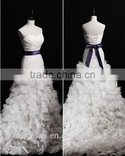 sexy sleeveless ball gown purple sash designer bridal dress patterns