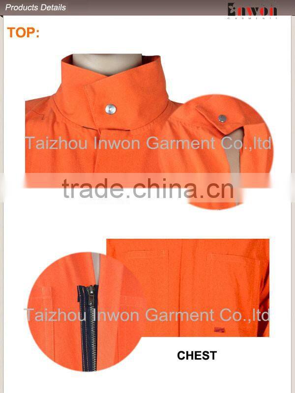 Cotton Industrial Safety Workwear Flame Retardant Coverall
