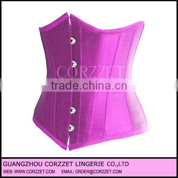 2012 new design mature women satin corsets with factory price