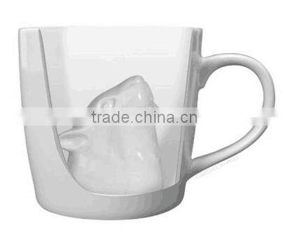 2016 new design , Squirrel Porcelain Mug , Squirrel attack mug