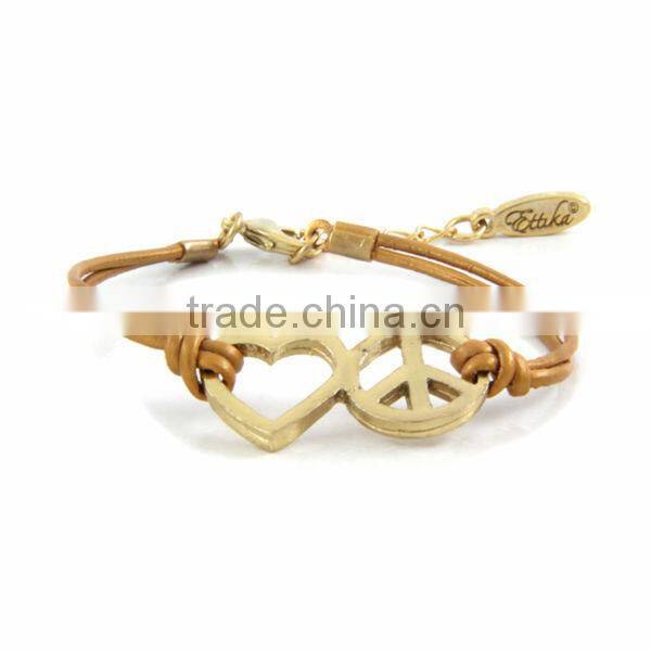 leather and rhinestone chain braided bracelet, wrap bracelet, glistening crystal chain and leather bracelet