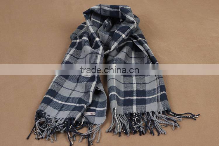2014 New fashion men winter cashmere scarf