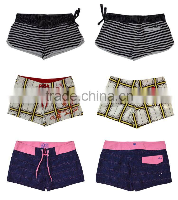 overall print high quality cheap women board shorts