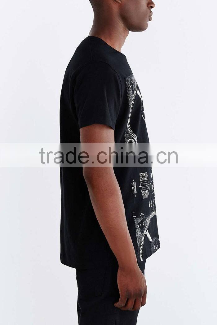 Slim fit cotton printed new model men's t-shirt