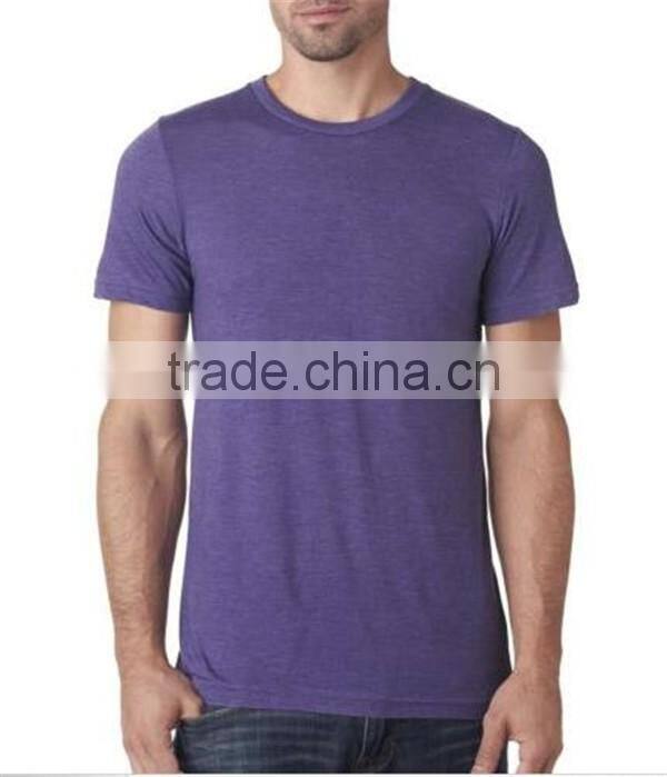 High quality soft fabric custom mens tri blend t shirts